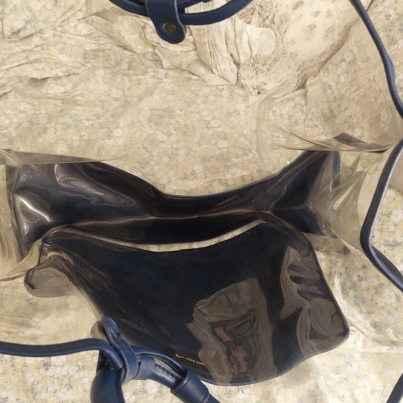 What Wear Clear Large Bag with Blue Accents - Picture 4 of 5